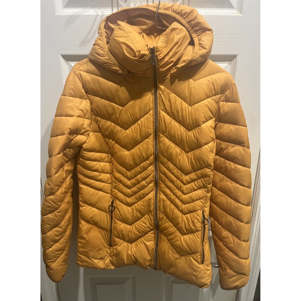 Michael Kors Packable Puffer Jacket Womens Size M Burnt Orange